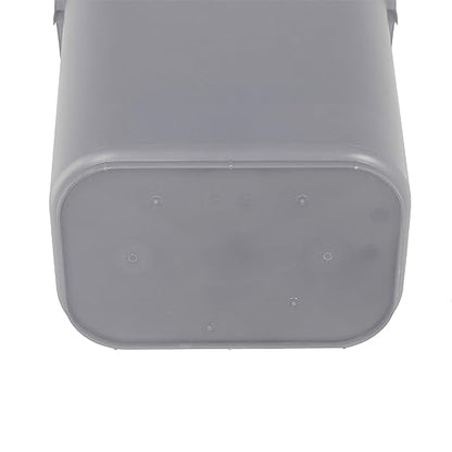Amazon Basics Rectangular Commercial Office Wastebasket, Easy to Clean, 10 Gallon, Grey, 2-Pack