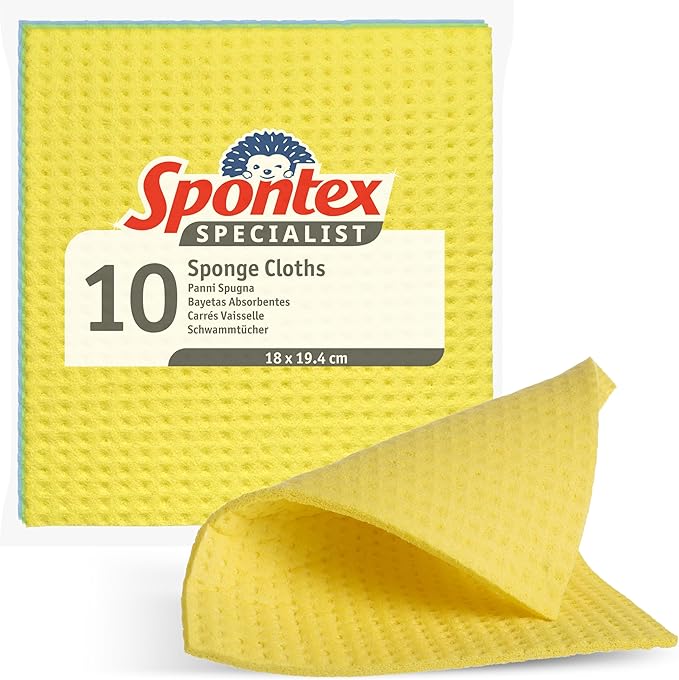 Spontex Specialist Sponge Cloths (Pack of 10)