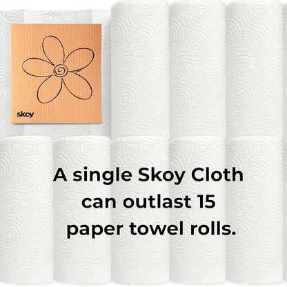 Skoy Swedish Dishcloths, 8 Pack Wholesale, Kitchen Sink Sponge, Dish Cloths for Washing Dishes, Multipurpose Cleaner, Assorted