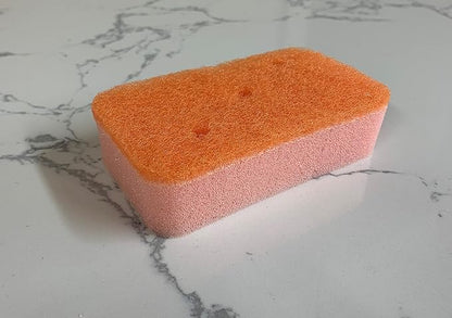 A Sponges Dual-Sided Dishwashing for Kitchen, Dishes, Bathroom, Car Wash Abrasive Scrubber Sponge Dish Pads, Heavy Duty, Assorted Colors Pack of 24, 4.4 x 2.5 x 1.25 inches, Multiple Color