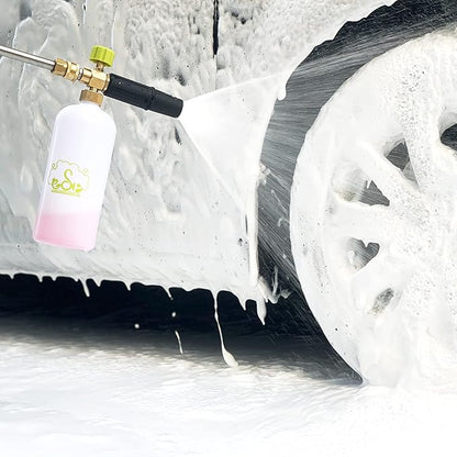 ESP Foam Cannon 1L Car Wash Foam Sprayer with 1/4" Quick Connector, 5 Nozzle Tips for Pressure Washer
