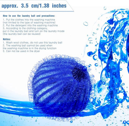 Blulu 18 Pieces Pet Hair Remover for Laundry Dryer Balls Reusable Washing Machine Hair Catcher Pet Dog Cat Catcher Lint Remover (Light Blue,Blue,Grey,Black,Purple,Rose Red)