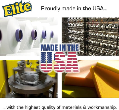 Elite HD (Heavy Duty) All Purpose Cleaning Pad, 6 Pack, Non Scratch, Dish Sponge, Scrubber, Made in USA. Large Thick Sponge for Household and Industrial Use. Sized to Grip for Heavy Scrubbing.