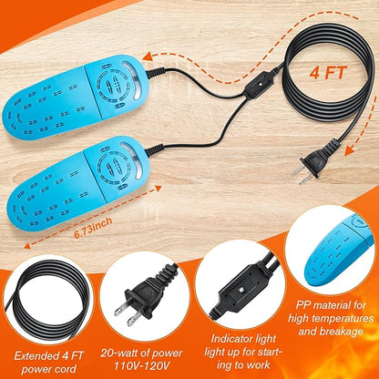Shoe Dryers Portable, Boot Dryer, Telescopic Electric Shoe Warmer Machine for Sneaker Socks Gloves