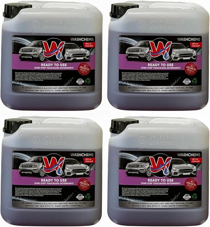 Foam Cannon Ready to Use - Touchless One Step Car Wash Shampoo (1 Gallon, 128 oz) – No Mixing Ratio Required - Commercial Grade – Great for Cars, Trucks, Motorcycles, Other - Wash Chems (4)