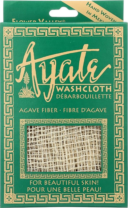 Ayate Washcloth, Face & Body Exfoliating Wash Cloth for Shower, Body Loofah Alternative, Scrub Towel, Resists Mold, Made from Agave Fiber