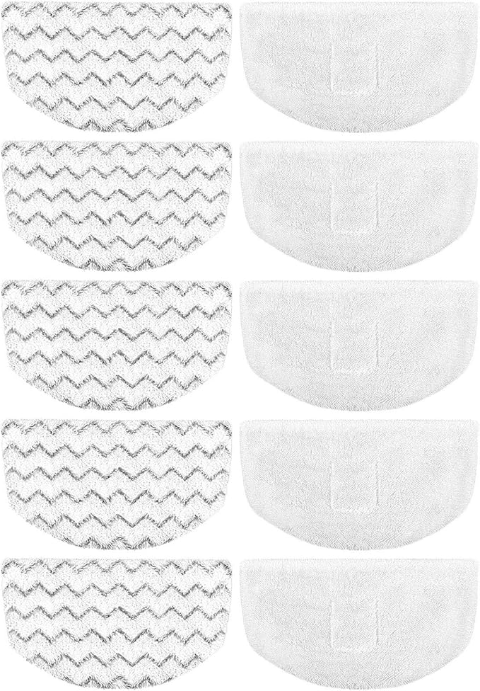 10 Pack Steam Mop Replacement Pads for Bissell Powerfresh Steam Mop 1940 1806 1544 2075 2685A 2181 2814 Series, Model 19402 19404 19408 19409 1940A 1940F 1940Q 1940T 1940W B0006 B0017 2075A