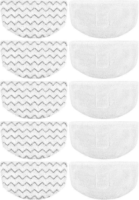 10 Pack Steam Mop Replacement Pads for Bissell Powerfresh Steam Mop 1940 1806 1544 2075 2685A 2181 2814 Series, Model 19402 19404 19408 19409 1940A 1940F 1940Q 1940T 1940W B0006 B0017 2075A