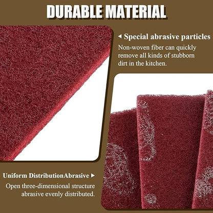 4 Pcs 4.7 x 7.9 Inch General Purpose Scuff Pads, 7447 Very Fine Sanding Hand Pads for Scuffing, Scouring, Sanding, Paint Primer Prep Adhesion Scratch, Surface Preparation for Car, Craft
