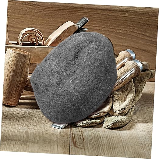 2 Rolls Coarse Steel Wool Pads Reusable Wire Mesh for Cleaning Rust Removal and Polishing Wood and Metal Surfaces