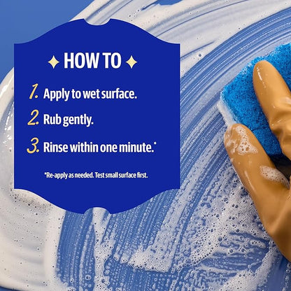 Bar Keepers Friend Soft Cleanser Liquid, 26 oz x 2, Multipurpose Surface Cleaner for Rust Stains, Soap Scum & Grease from Stainless Steel & More