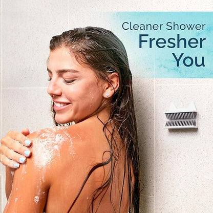 Shower Hair Catcher for Wall – Hair Collector for Shower & Tub, Shower Hair Trap Keeps Loose Hair Off Shower Wall & Out of Drain, Reusable Hair Catcher for Shower Wall, 3M Adhesive