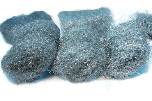 Stainless Steel Wool Pads, 6pc Assorted Pack (Fine, Medium, Coarse) - by Rogue River Tools. Made in USA! Oil Free, Won't Rust.