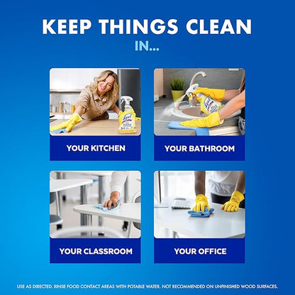 Lysol All Purpose Cleaner Spray, Multi-Purpose Disinfecting Spray, Kitchen & Bathroom Cleaner, Lemon Breeze Scent, 32 Fl Oz (Pack of 2)