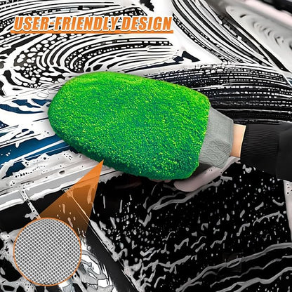 9PCS Car Cleaning Kit, No-Scratch Auto Detailing Tools Set with Wash Mitt, Large Sponge, Wheel Brush, Wax Applicator Pads and Microfiber Towels for Car Interior and Exterior Care (Colorful)