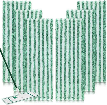 6 Pack Replacement Mop Refills Compatible with Libman Wet & Dry Microfiber Mop, Reusable Washable Mop Head Replacement Pads for Cleaning Multi-Surface Floor (Mop not Included)