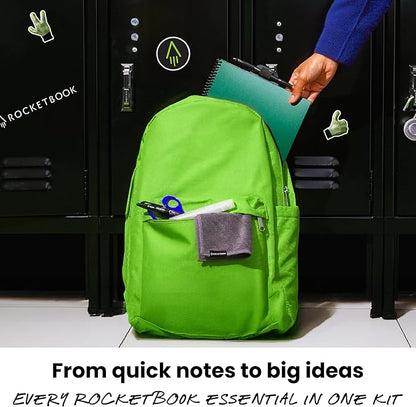 Rocketbook Accessory Kit – Complete Set with 2 FriXion Gel Pens, Spray Bottle, Microfiber Cloth & Pen Dock – Compatible with Rocketbook Notebooks & Planners for Effortless Organization Daily