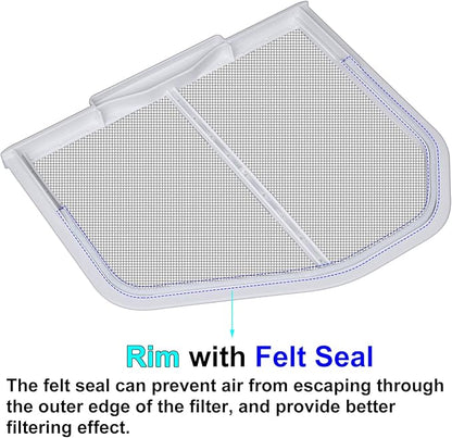 W10120998 Lint Filter Replacement for Kenmore Maytag Whirlpool Dryers, Upgraded Stainless Steel Mesh Screen, Ultra Durable Lint Trap with Dryer Vent Lint Brush