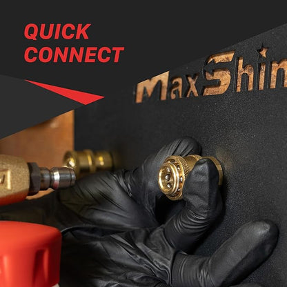 Maxshine 1/4" Universal Quick Connect Foam Cannon Holder (3 Cannons, Brand) – Wall-Mounted Organizer for Garage & Mobile Detailing – Holds Multiple Foam Cannons – Durable & Compatible Design