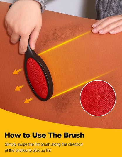 Lint Brush Lint Remover Lint Brushes for Clothes - Dual Sided Reusable Pet Hair Remover for Clothes Sheet Carpet Furniture Fabric, 2 Count