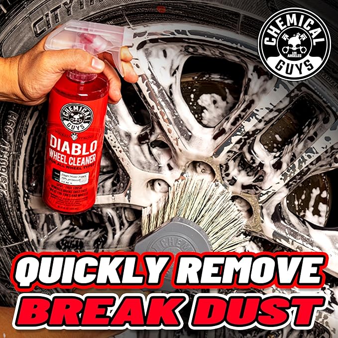 Chemical Guys Car Washing Kit - Mr. Pink Car Wash Soap, Diablo Wheel Cleaner, Wash Bucket with Dirt Trap and Lid, Wash Mitt, Detailing Brushes, Microfiber Towel, 12-Piece