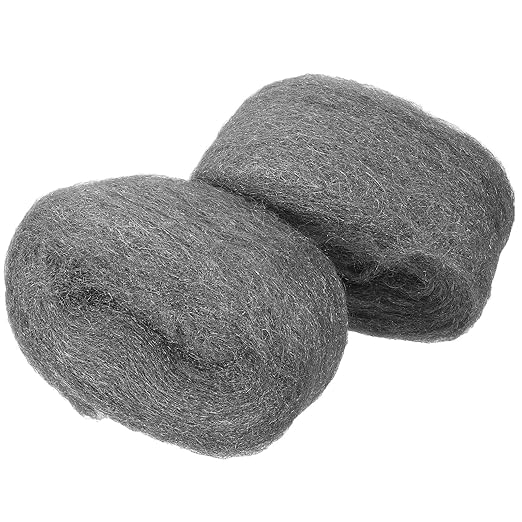 2 Rolls Fine Grade Steel Wool Pads for Cleaning Rust Removal and Polishing Wood and Metal Surfaces Flexible Reusable Wire Mesh Buffing and Polishing Tool for Industrial and Home