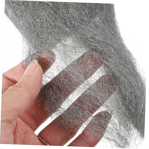 CHILDWEET 2 Rolls of #0 Steel Wool Pad Flexible Wire Mesh for Cleaning Rust Removal and Polishing Wood Metal Surfaces