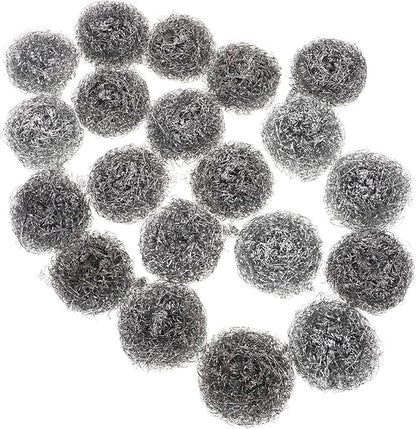 PRETYZOOM Stainless Steel Kitchen Cleaning Balls Dish Cleaner Scourers for Pots Pans Dishes Effortless Non Skid Scrubbing Tool and Hand Friendly Design
