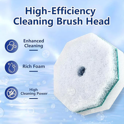 Disposable Toilet Wand with 42 Clorox Compatible Refills, Wall Mount T-oilet Bowl Holder Set, Toilet Scrubber Kit for Bathroom, Sink & Bathtub (Rainforest Scent)