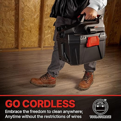 Shop-Vac 5430022 Cordless 2-in-1 Wet/Dry Vac and Blower, 1.5 Inch Diameter x 5 Foot Hose, Includes 20V Rechargeable Battery, Lightweight Design