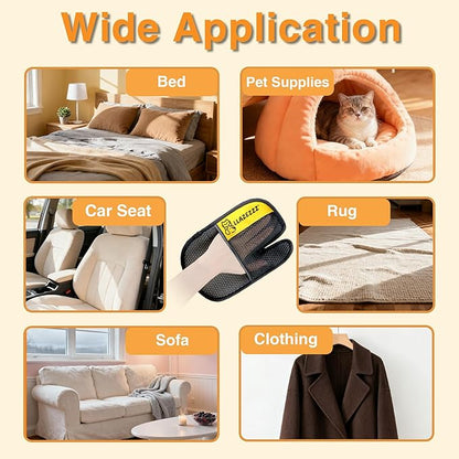 Pet Hair Removal Glove for Dogs & Cats, Quick Clean Electrostatic Reusable Pet Hair Glove, 2026 Upgraded Pet Hair Remover for Clothing, Couch, Carpet, Car Seat -4Pcs
