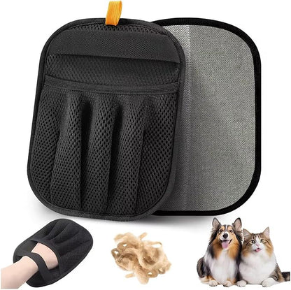 Pet Hair Removal Glove – Reusable Electrostatic Dog & Cat Hair Remover for Couch, Furniture, Carpet, Car Seats, Laundry & Clothing | Pet Grooming Mitt