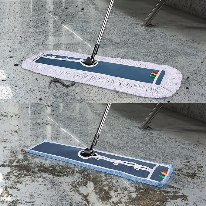MASTERTOP 93cm Microfibre Mop Heads Replacement for Industrial Mop, Cleaning Heads for Hardwood, Tile, Laminate, Garage, School, Mall, Suit for B0CQ7MQJ65 B0DPM7JNBL B0FBF93RXT