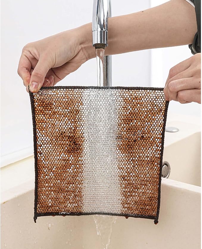 HIC Kitchen Multi-Use Non-Scratch Wire Cleaning Cloths, Set of 6