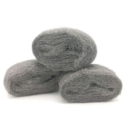 Steel Wool Fill Fabric DIY Kit, Steel Wool for Mice Control Away from Holes/Siding/Pipeline/Vents in House, Hardware Cloth Coarse Wire Wool Hardware Cloth, 3 Pack × 10FT