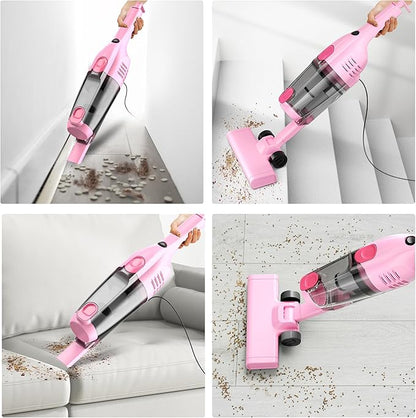 Vazone R6X Corded Stick Vacuum Cleaners for Home, 20Kpa Powerful Suction Stick Vacuum with 16Ft Cord, 2 in 1 Lightweight Handheld Vacuum Cleaner for Hardwood Floor Pet Hair