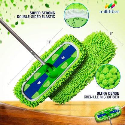 Millifiber X-Large Dust Mop Refill for Swiffer XL Mop (2 Pack) - Microfiber Pet Heavy Duty Dry Refills (Handle is Not Included)