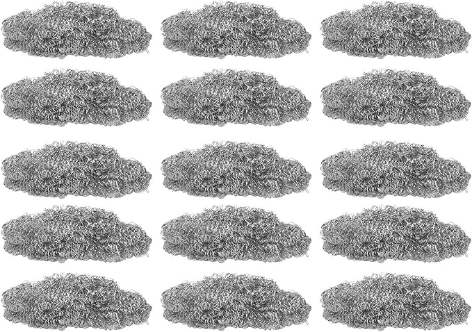 30PCS Stainless Steel Scrubbers Cleaning Balls, Heavy Duty Scouring Pads for Pots Pans Cookware, Non - Scratch Kitchen Cleaning Tool for Home Restaurant