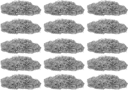 30PCS Stainless Steel Scrubbers Cleaning Balls, Heavy Duty Scouring Pads for Pots Pans Cookware, Non - Scratch Kitchen Cleaning Tool for Home Restaurant