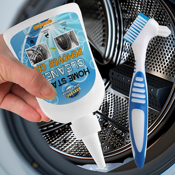 Mold Stain Remover Gel,Washing Machine Cleaner Front Load Washer Gasket Mold Remover Home Stain Cleaner Cleaning Gel for Grout Caulk, Bathroom, Shower, Bathtub, Refrigerator Cleaning Solution 0503