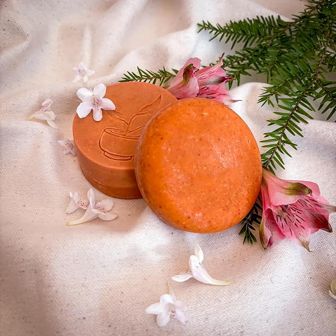 Lucky Locks | Pick Your Scent | Natural Conditioner Bar | Zero Waste Hair Care | Sulfate Free (Spring Blossom With Travel Tin)