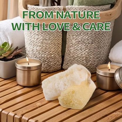 Natural Loofah Dish Sponge Pack 6 Vegetable Scrubber for Kitchen -100% Biodegradable Compostable Dishwashing Scouring Pad Zero Waste Plastic Free Eco Friendly Sustainable