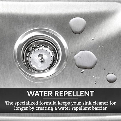 HOPE'S Perfect Sink 8.5 oz Sink Cleaner and Polish, Restorative, Water-Repellant Formula, Stain Remover, Good for Stainless Steel, Cast Iron, Porcelain, Corian, Composite, 12 Pack