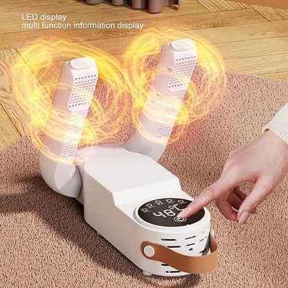 ciciglow Electric Shoes Boots Dryer, Extendable Collapsible Fast Drying Deodorizing Electric Boot Warmer Machine, Silent Portable Electric Boot Deodorizer (US Plug 110V)
