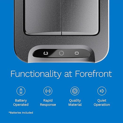 hOmeLabs 2.4 Gallon Touchless Sensor Trash Can, Automatic Retractable Butterfly Lid, Batteries Included, Space-Efficient, Easy Clean, Battery-Powered