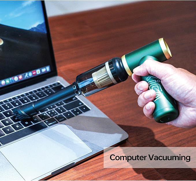 KiCA JetFan 2 Air Duster Vacuuming Accessories, Computer Vacuum Cleaner - for Keyboard Cleaning