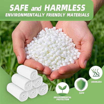 4 Gallon Small Trash Bags 105 Count Tear & Leak Resistant Small Garbage Bags For Bathroom White Trash Can Liners - 40% Thicker competitor brands roll bags