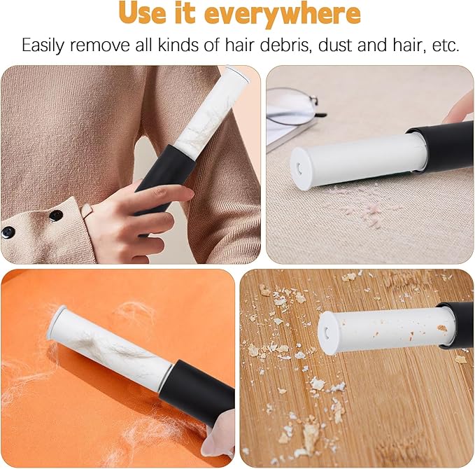 Lint Roller Refill Compatible with Flint,Extra Sticky Retractable Lint Refills Replacement Compatible with Flint,30 Sheets per Roll(Pack of 10,Total 300 Sheets)(No Roller Handle)