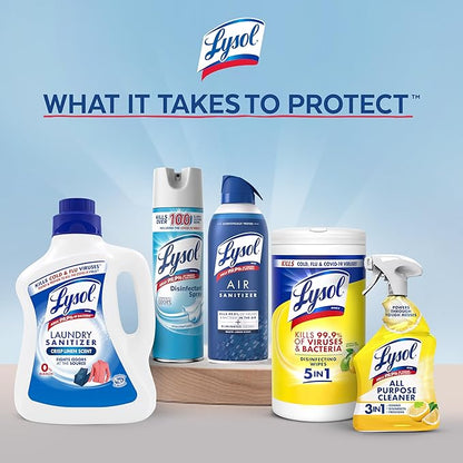 Lysol All Purpose Cleaner Spray, Multi-Purpose Disinfecting Spray, Kitchen & Bathroom Cleaner, Lemon Breeze Scent, 32 Fl Oz