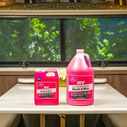 Gel Gloss RV Wash & Wax - Clean, Streak-Free, Reduced Water Spotting, pH Neutral, Concentrated Carnauba Formula, Provides a High Shean Finish on Campers and Motorhomes, 32 oz